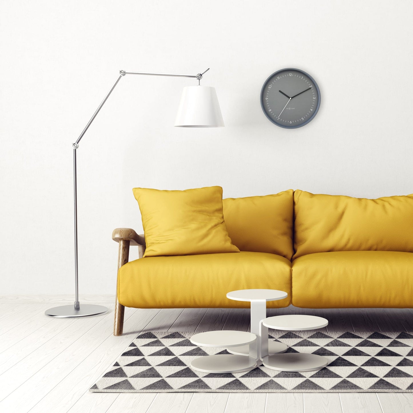 Comnox - Wandklok 30 cm - Stil en Elegant - Comfort en Veiligheid - Aluminium