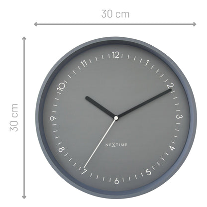 Comnox - Wandklok 30 cm - Stil en Elegant - Comfort en Veiligheid - Aluminium