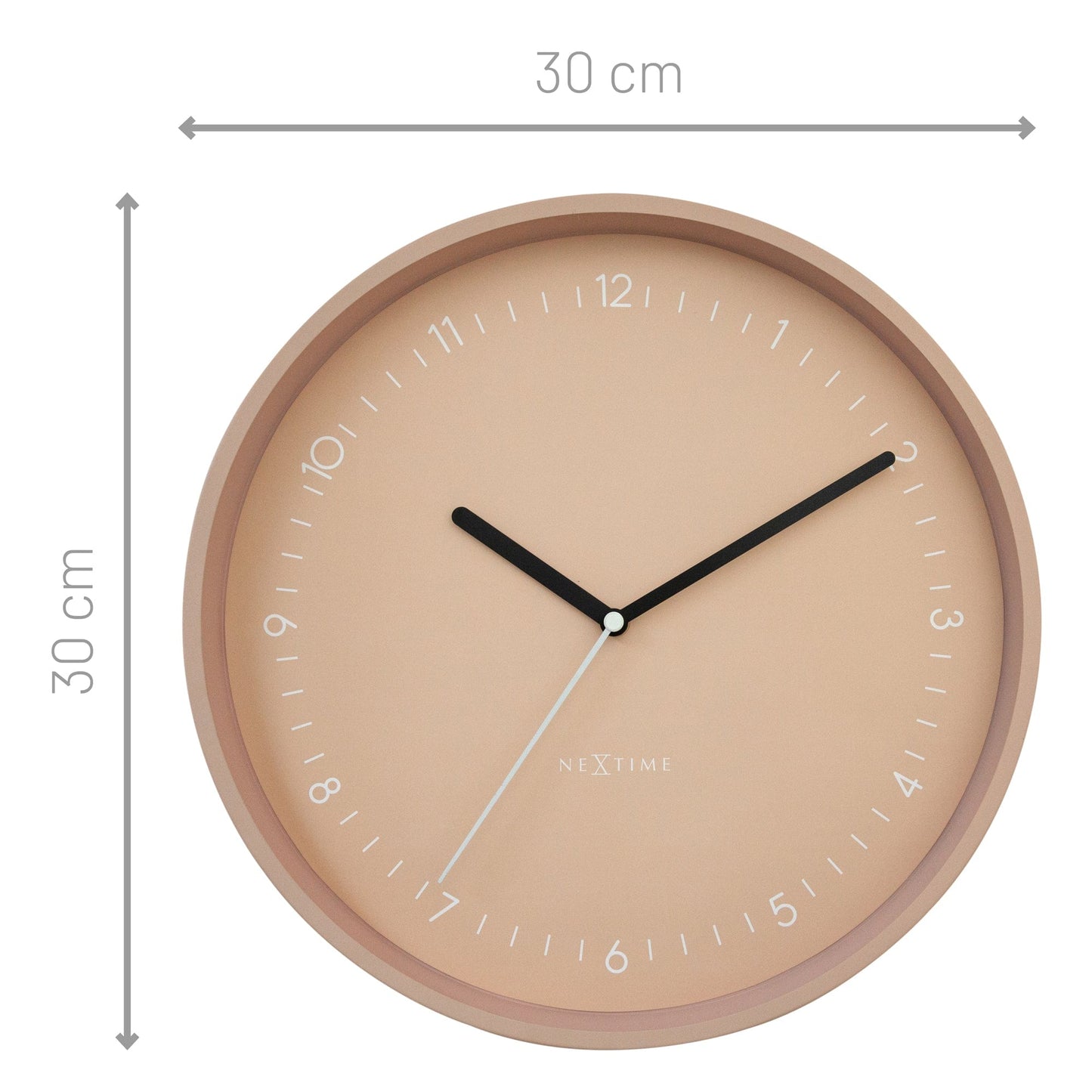 Comnox - Wandklok 30 cm - Stil en Elegant - Comfort en Veiligheid - Aluminium
