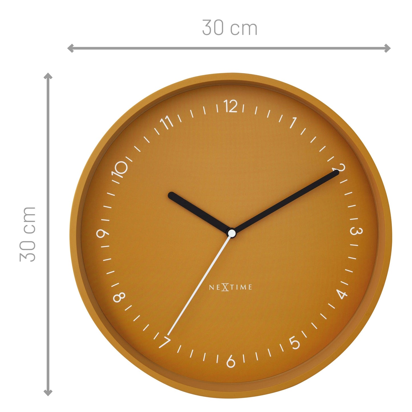 Comnox - Wandklok 30 cm - Stil en Elegant - Comfort en Veiligheid - Aluminium