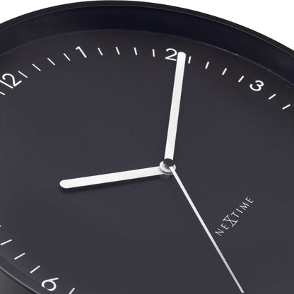 NeXtime Berlin - Stille wandklok met aluminium design - 30 cm