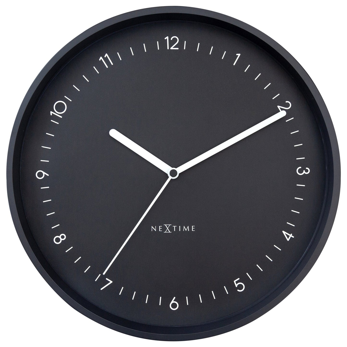 NeXtime Berlin - Stille wandklok met aluminium design - 30 cm