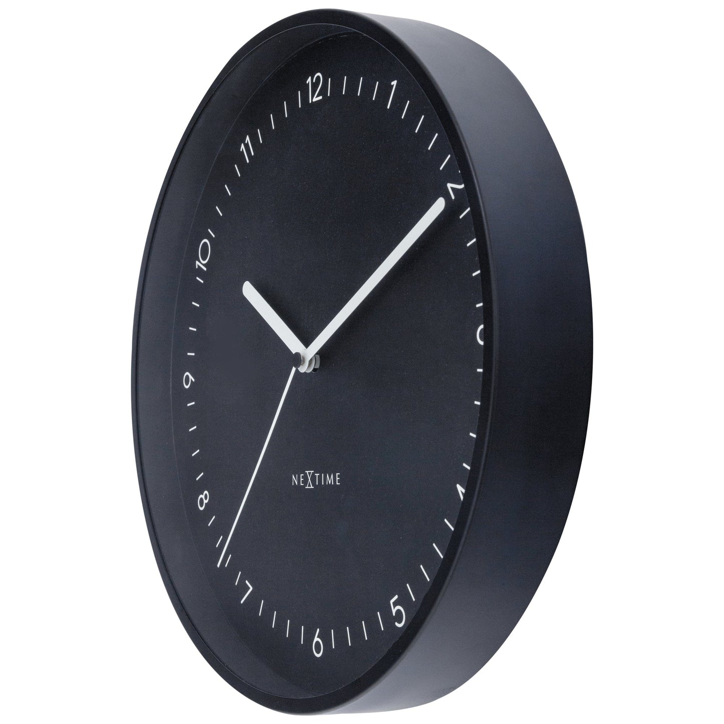 NeXtime Berlin - Stille wandklok met aluminium design - 30 cm