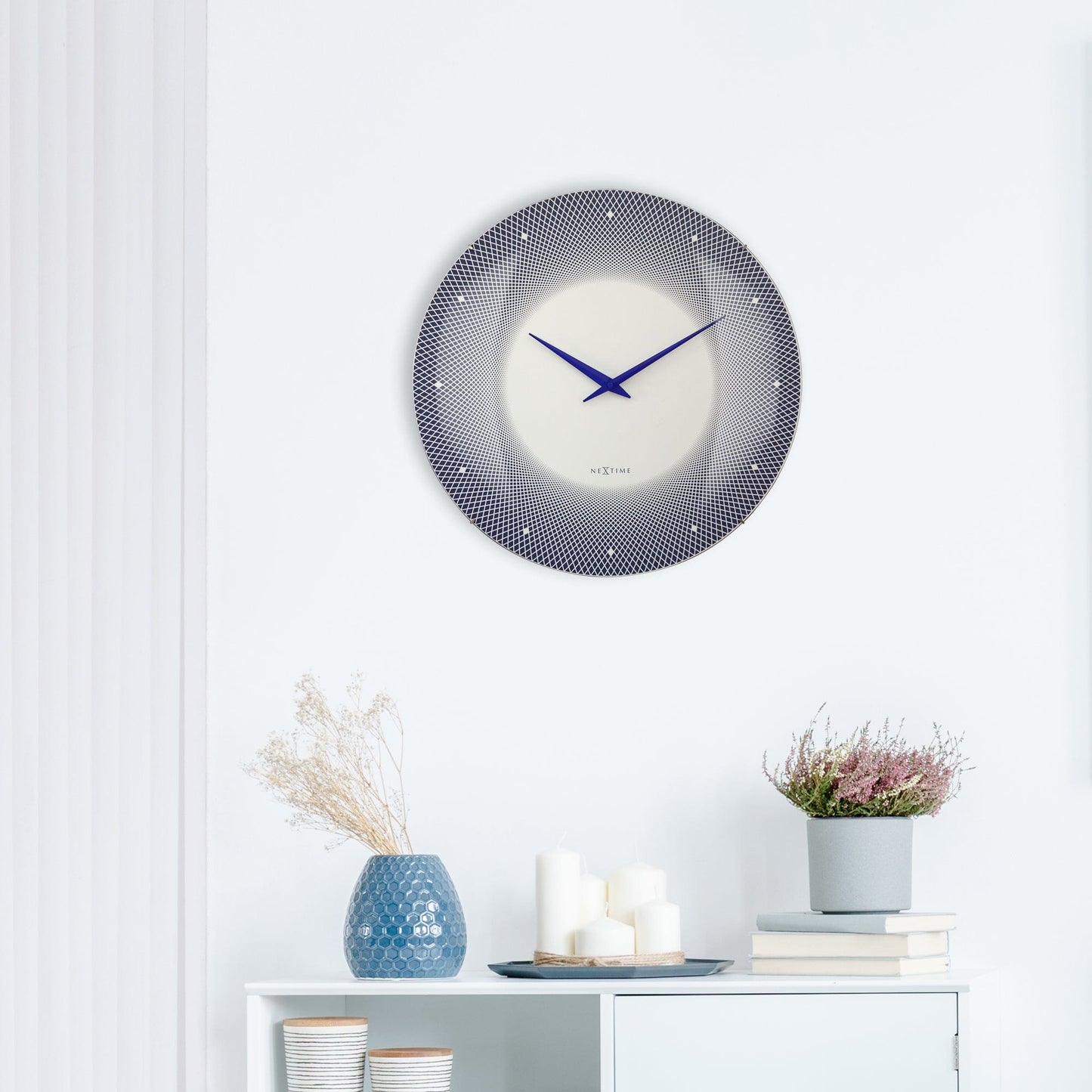 NeXtime Deep 50 - Design Wandklok met Optische Illusie - 50cm