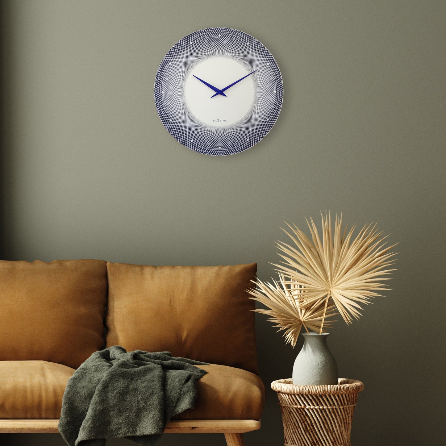 NeXtime Deep 50 - Design Wandklok met Optische Illusie - 50cm