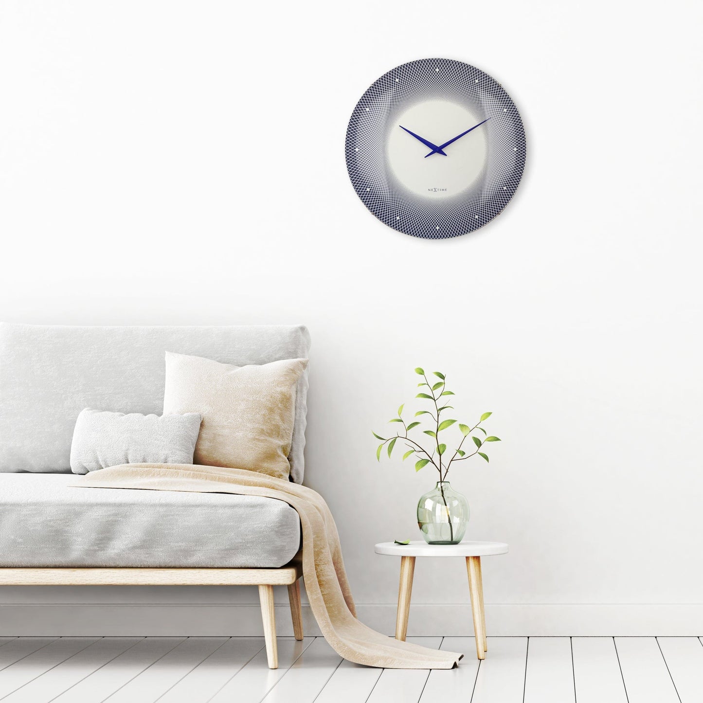 NeXtime Deep 50 - Design Wandklok met Optische Illusie - 50cm