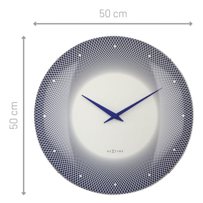 NeXtime Deep 50 - Design Wandklok met Optische Illusie - 50cm