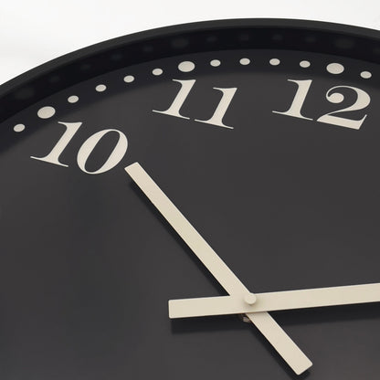 NeXtime Dickens Large - Stille Wandklok - 50cm Zwart/Wit