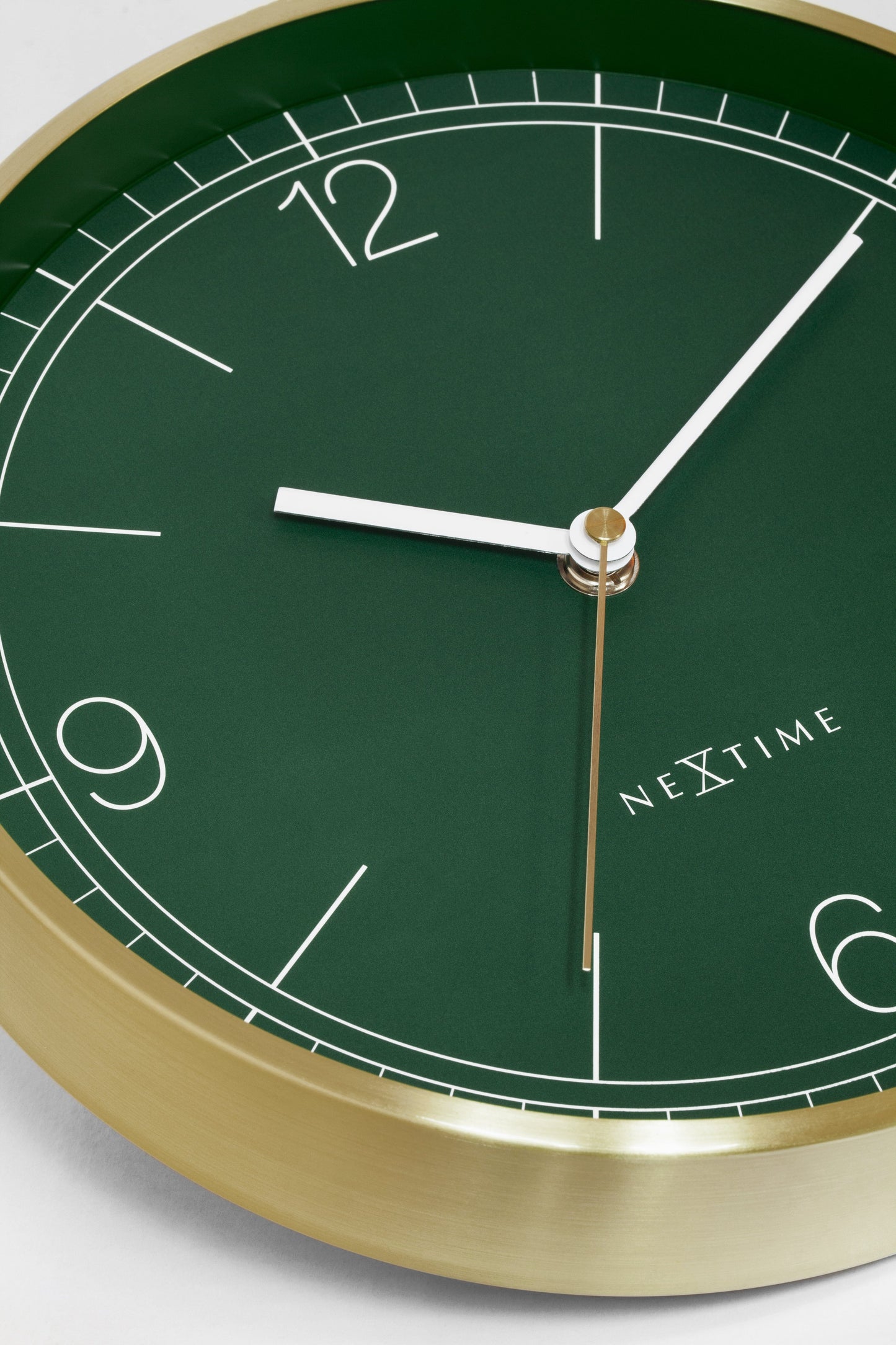 Comnox - Bolero - Wandklok 25cm - Stil & Elegant - Whisper Quiet - 1xAA Batterij - Silent Mechanism - Groen/Turquoise/White/Black