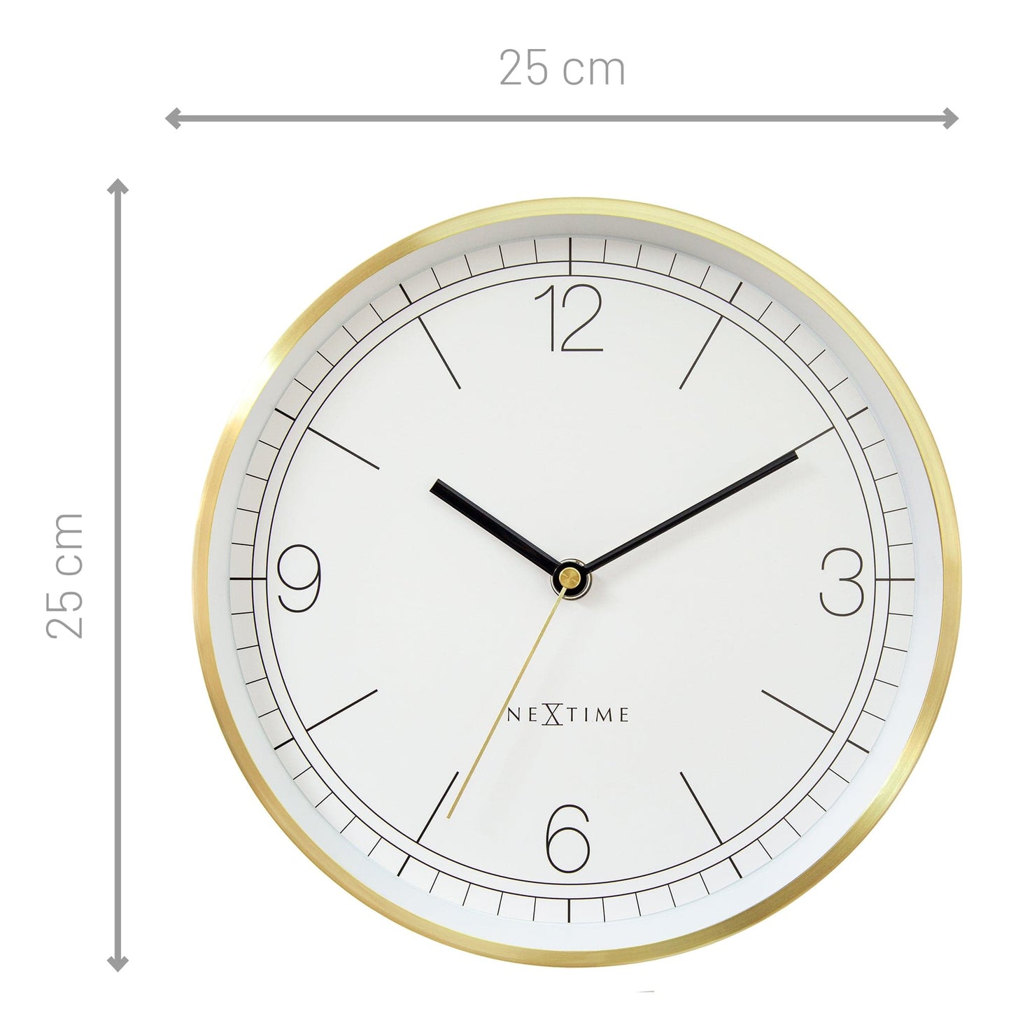 Comnox - Bolero - Wandklok 25cm - Stil & Elegant - Whisper Quiet - 1xAA Batterij - Silent Mechanism - Groen/Turquoise/White/Black