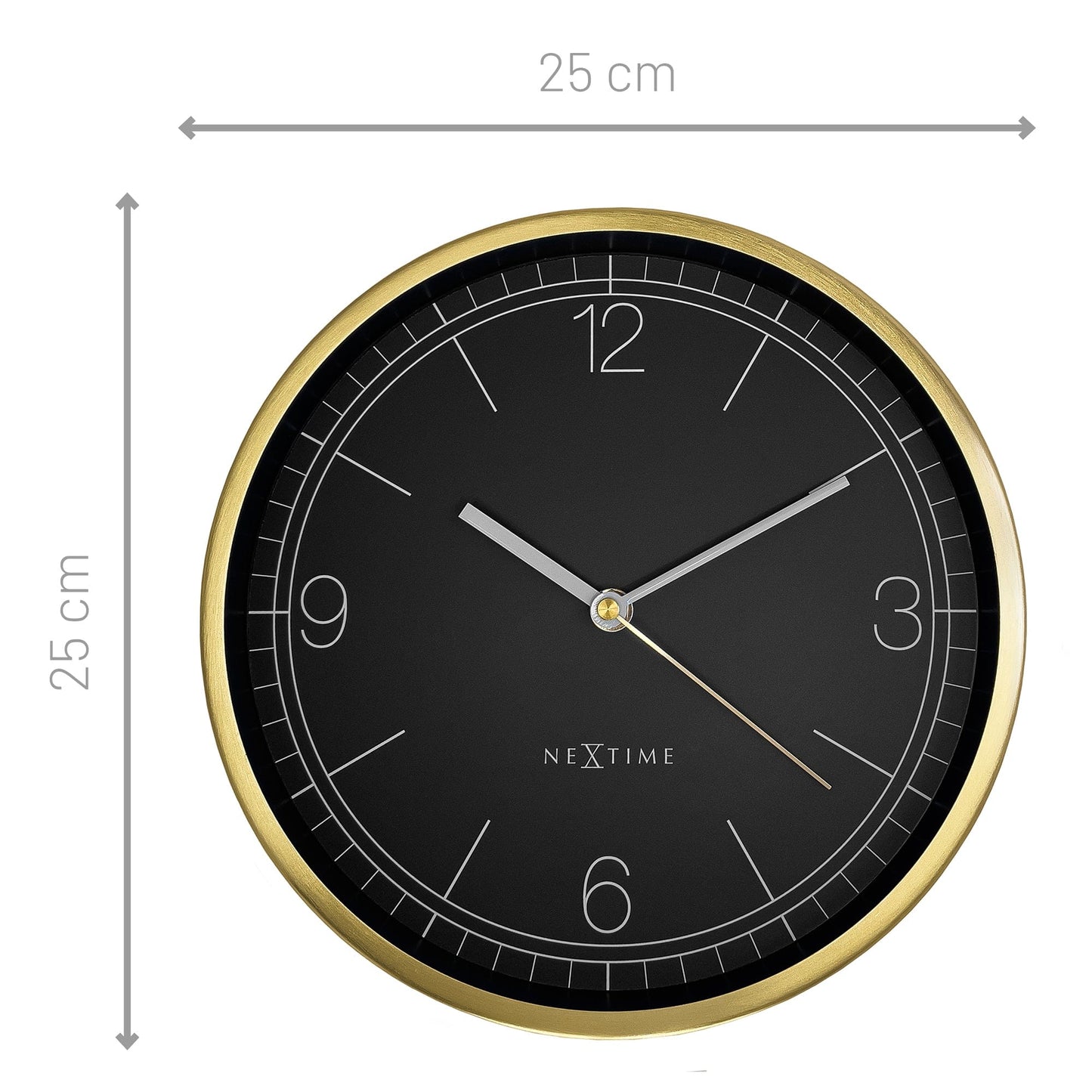Comnox - Bolero - Wandklok 25cm - Stil & Elegant - Whisper Quiet - 1xAA Batterij - Silent Mechanism - Groen/Turquoise/White/Black
