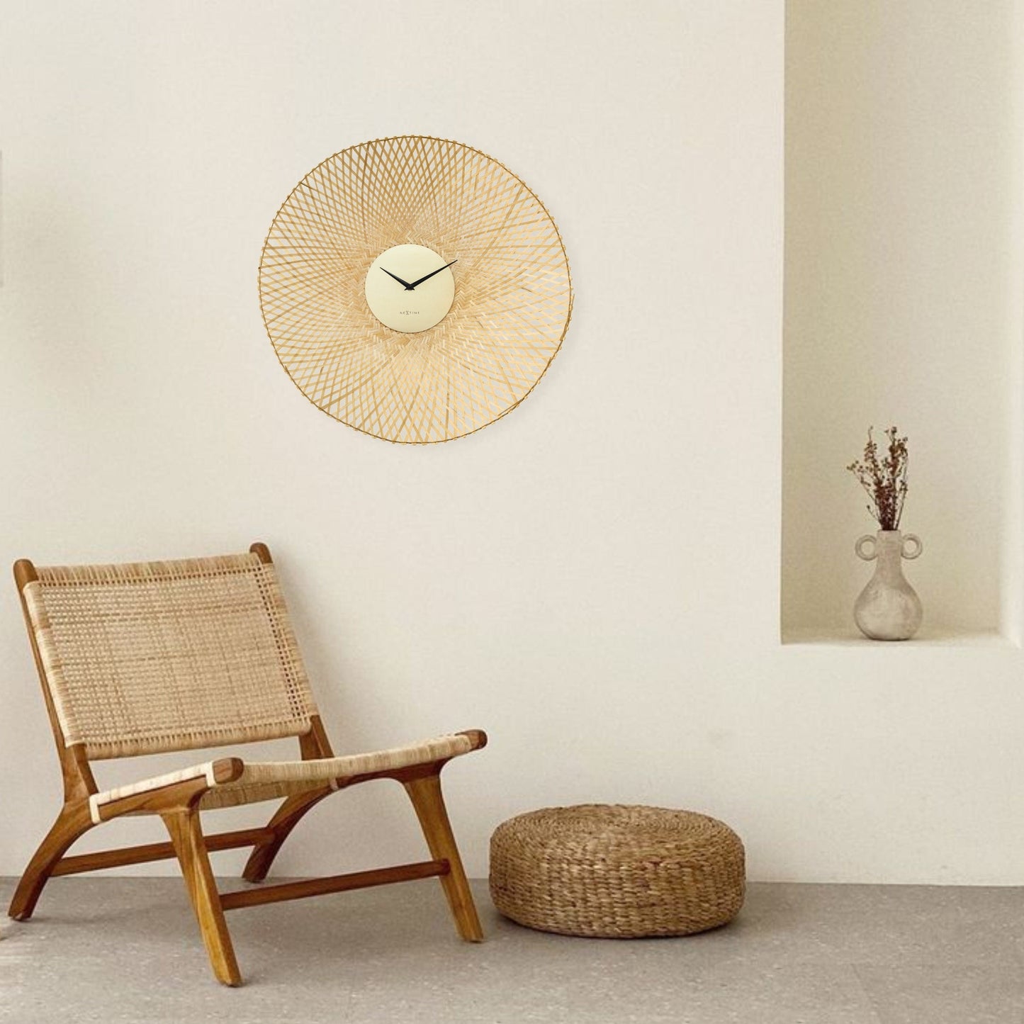 NeXtime Vortex - Natuurlijke wanddecoratie - 60cm Bamboe