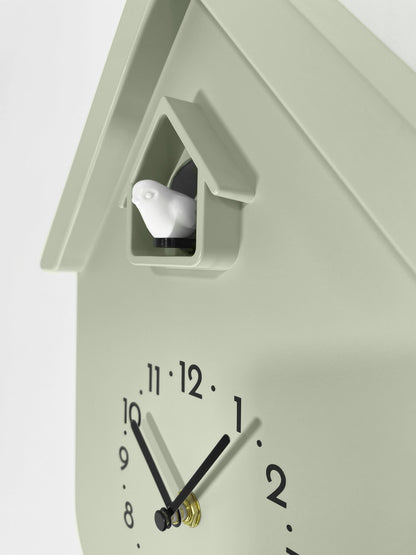 Wall clock 21.5x41.5x8.5cm - Pendulum - Cuckoo -NeXtime 'Twitter'