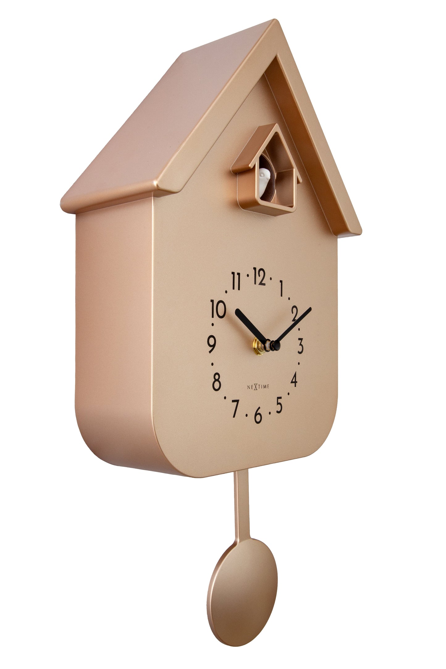 Wall clock 21.5x41.5x8.5cm - Pendulum - Cuckoo -NeXtime 'Twitter'