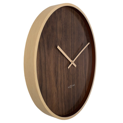 NeXtime Oslo Large - Stijlvolle Wandklok - 50 cm - Geluidloos