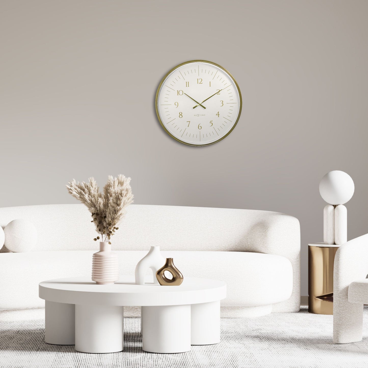 NeXtime Galaxy Large - Elegante wandklok met silent mechanisme - 77 cm