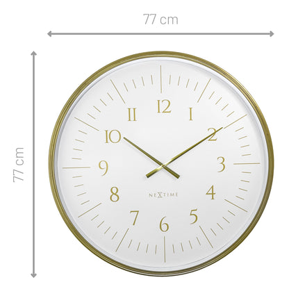 NeXtime Galaxy Large - Elegante wandklok met silent mechanisme - 77 cm