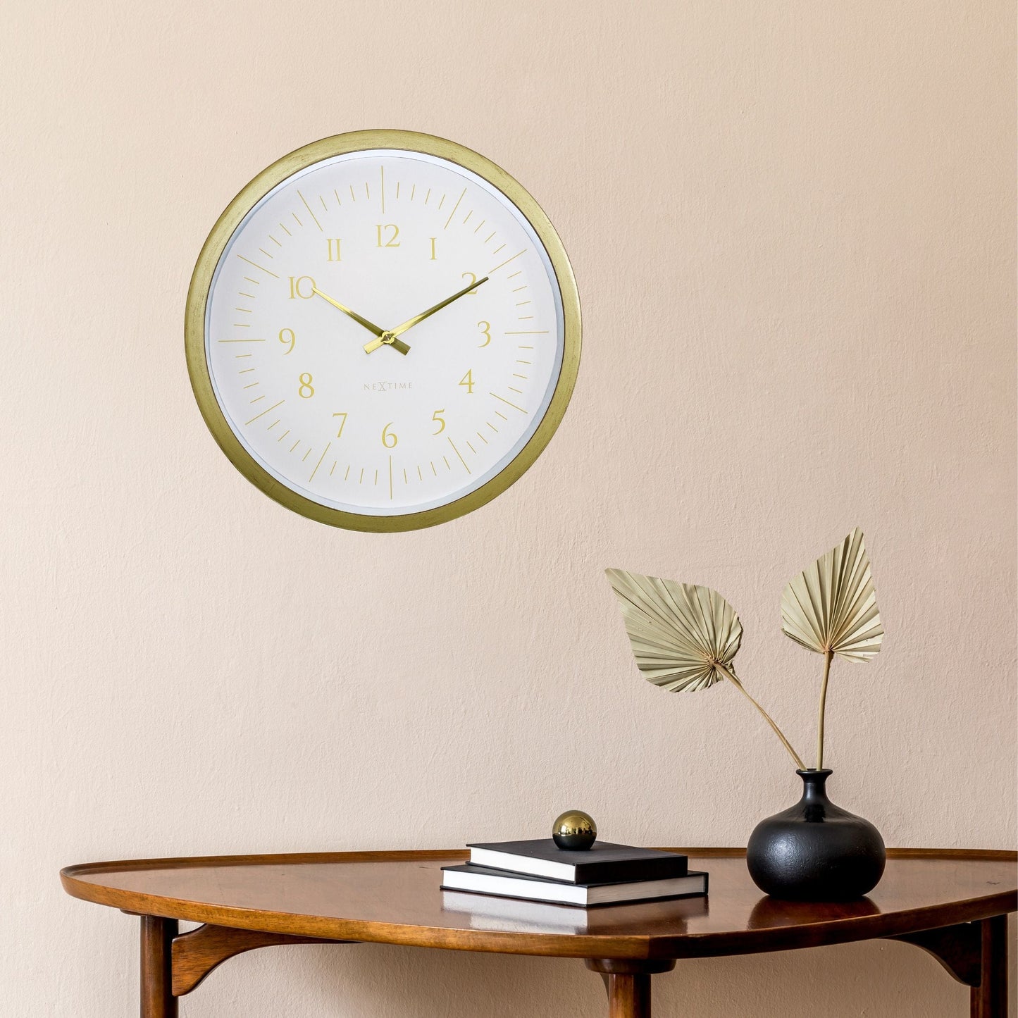 NeXtime Galaxy - Elegante wandklok met gouden details - 40 cm