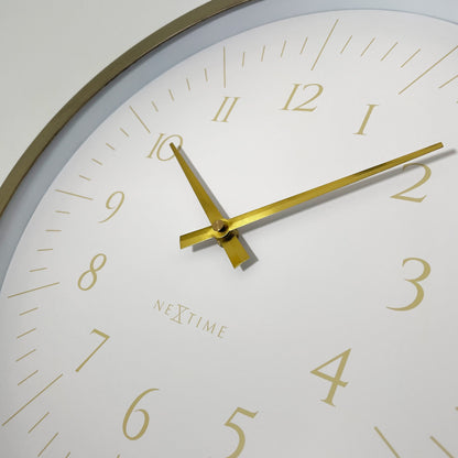 NeXtime Galaxy - Elegante wandklok met gouden details - 40 cm