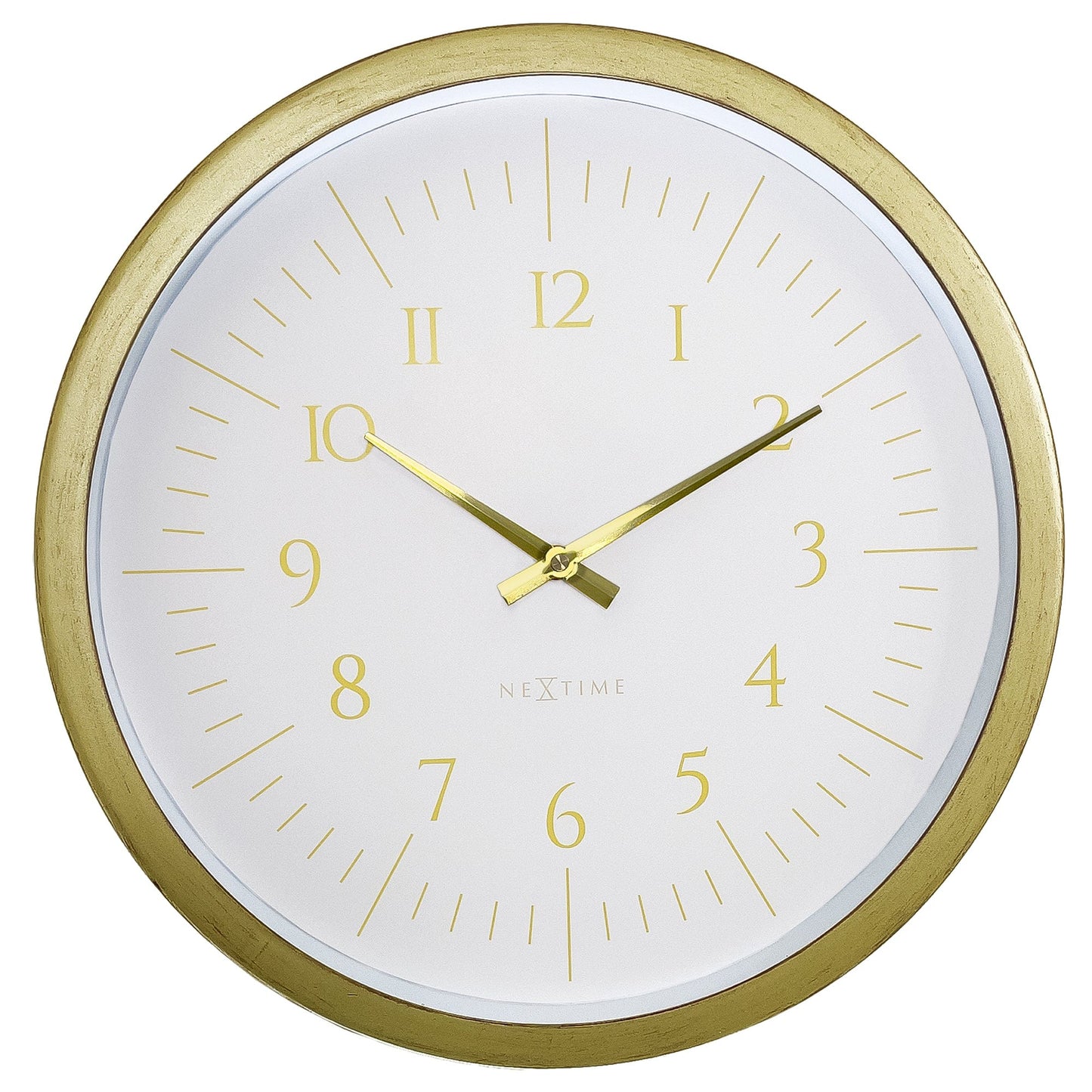NeXtime Galaxy - Elegante wandklok met gouden details - 40 cm