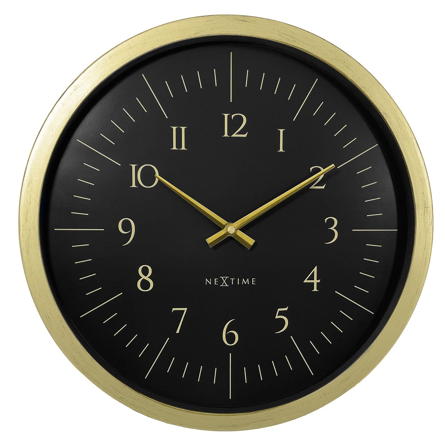 NeXtime Galaxy - Elegante wandklok met gouden details - 40 cm
