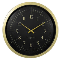 NeXtime Galaxy - Elegante wandklok met gouden details - 40 cm