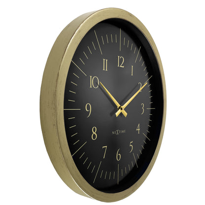 NeXtime Galaxy - Elegante wandklok met gouden details - 40 cm