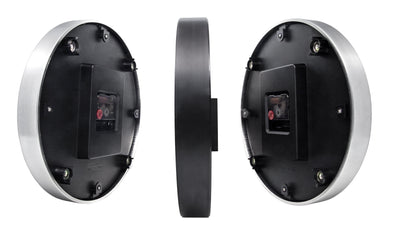 Comnox - NeXtime Double - Dubbelzijdige wandklok - Comfortabel zicht vanuit elke hoek - Stille werking - Aluminium - 32cm - zwart-wit