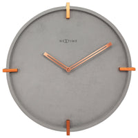 NeXtime Mohawk Wall - Industriële designklok met betonlook - 32 cm