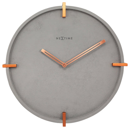 NeXtime Mohawk Wall - Industriële designklok met betonlook - 32 cm