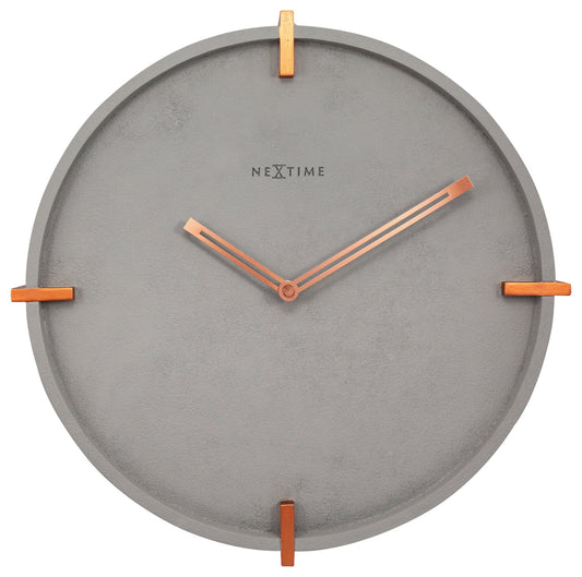Comnox - NeXtime Mohawk Wall - Industriële designklok met betonlook - 32 cm