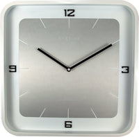 Comnox - NeXtime Square Wall - Stijlvol Design - Wit Hout met RVS