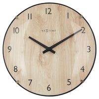 Comnox - Edge Wood Mini - Stilte op uw tafel of muur - Licht, elegant design - 20cm - Glazen deksel - Combinatie van tijd en rust