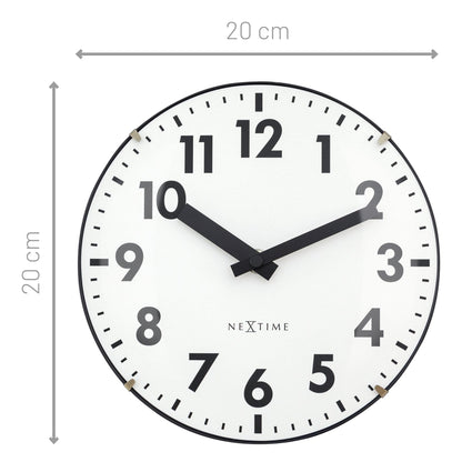 NeXtime Duomo Mini - Stille designklok met koepelglas - 20cm