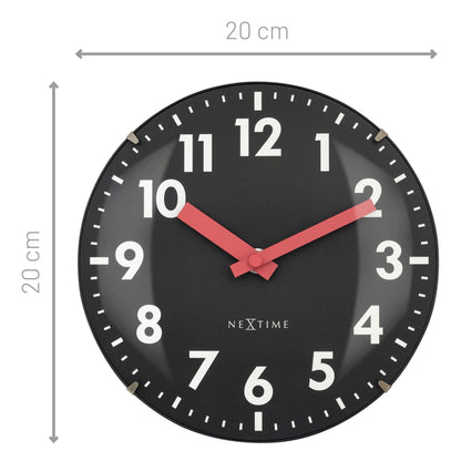 NeXtime Duomo Mini - Stille designklok met koepelglas - 20cm