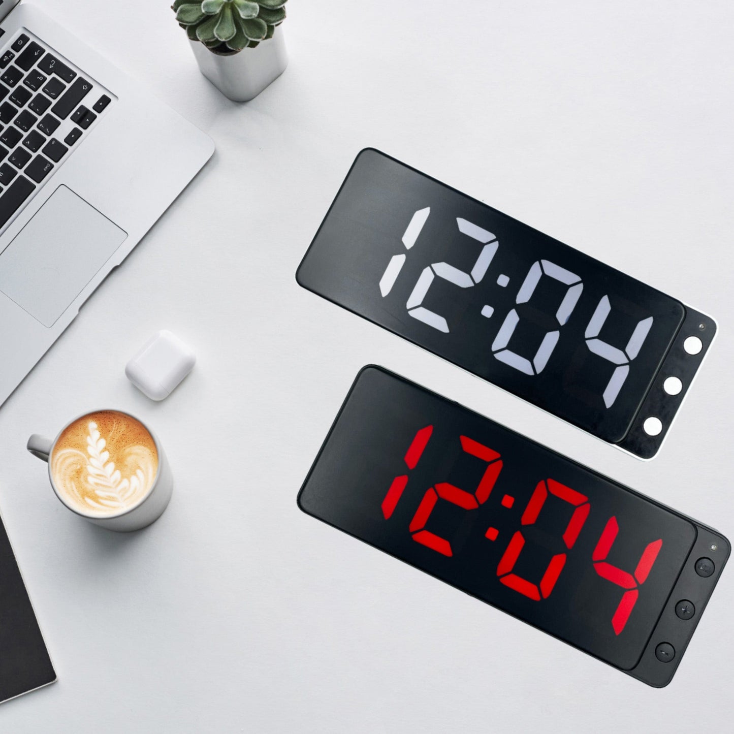 NeXtime Digital Clock - Stille LED tijdweergave - 27.2 cm