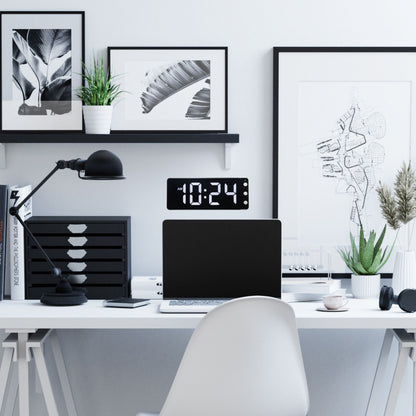 NeXtime Digital Clock - Stille LED tijdweergave - 27.2 cm