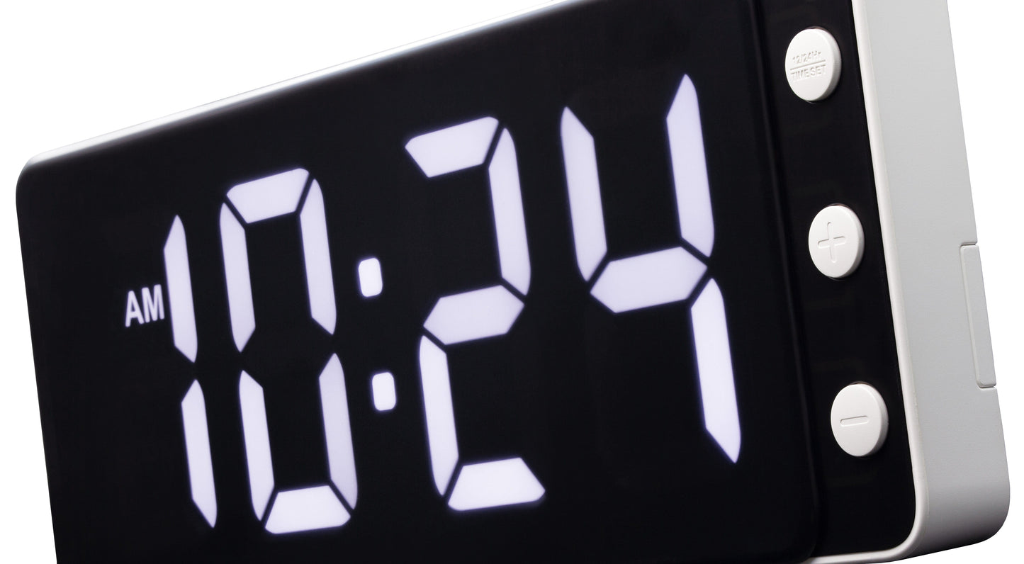 NeXtime Digital Clock - Stille LED tijdweergave - 27.2 cm