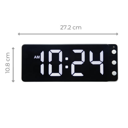 NeXtime Digital Clock - Stille LED tijdweergave - 27.2 cm
