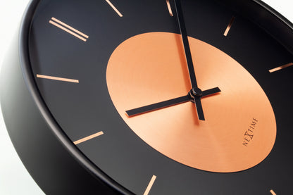 NeXtime Retro II Wandklok - Stijlvol & Stil - 25cm Metaal