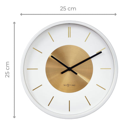 NeXtime Retro II Wandklok - Stijlvol & Stil - 25cm Metaal