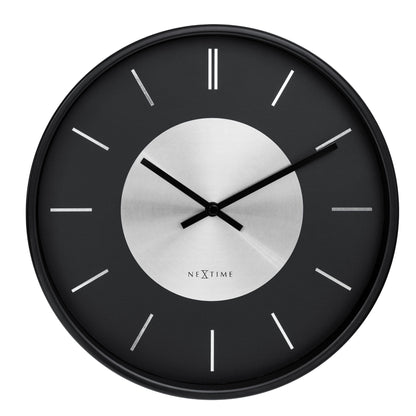 NeXtime Retro II Wandklok - Stijlvol & Stil - 25cm Metaal