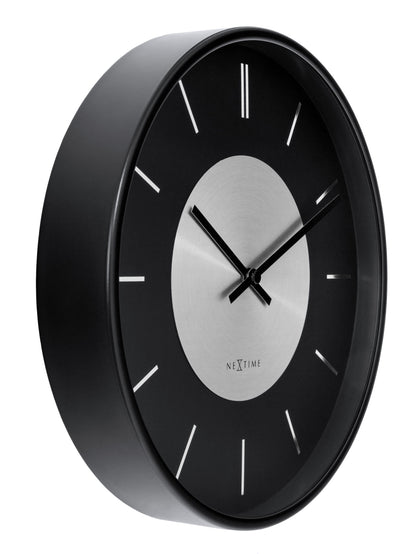 NeXtime Retro II Wandklok - Stijlvol & Stil - 25cm Metaal