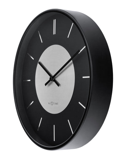 NeXtime Retro II Wandklok - Stijlvol & Stil - 25cm Metaal