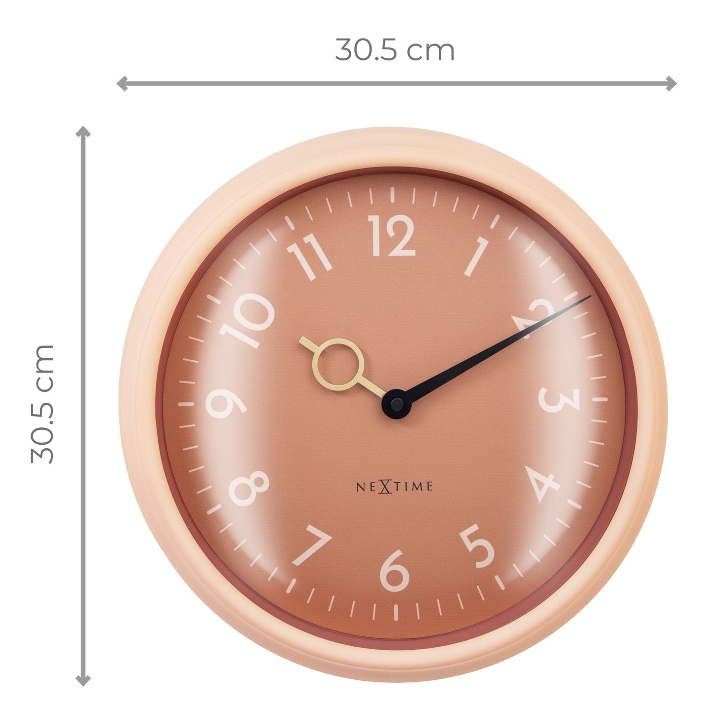 NeXtime Golden Hour Wall - Geruisloze Wandklok - 30.5 cm