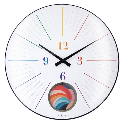 NeXtime Duomo 50 Pendulum - Moderne Wandklok met Slinger - 50 cm