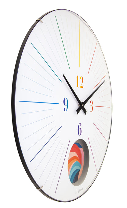 NeXtime Duomo 50 Pendulum - Moderne Wandklok met Slinger - 50 cm