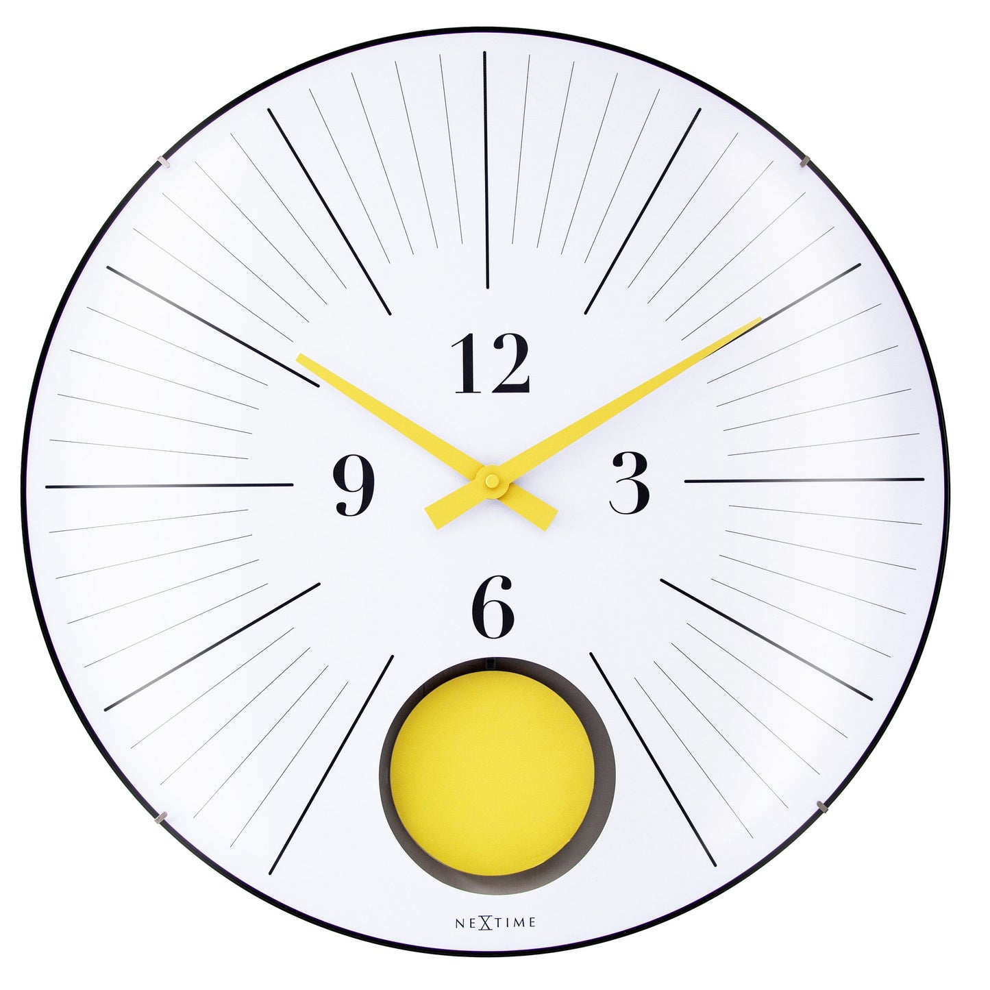 NeXtime Duomo 50 Pendulum - Moderne Wandklok met Slinger - 50 cm