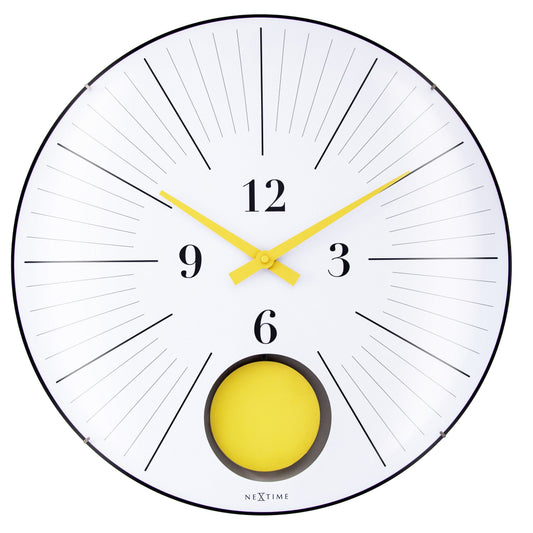 Comnox - NeXtime Duomo 50 Pendulum - Moderne Wandklok met Slinger - 50 cm