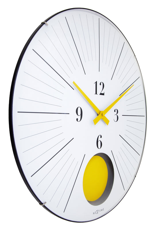 Comnox - NeXtime Duomo 50 Pendulum - Moderne Wandklok met Slinger - 50 cm